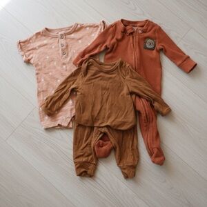 Terracotta 0-3 Bundle! Kyte Baby Matching Set, Star Wars Sleeper, Sun Onsie